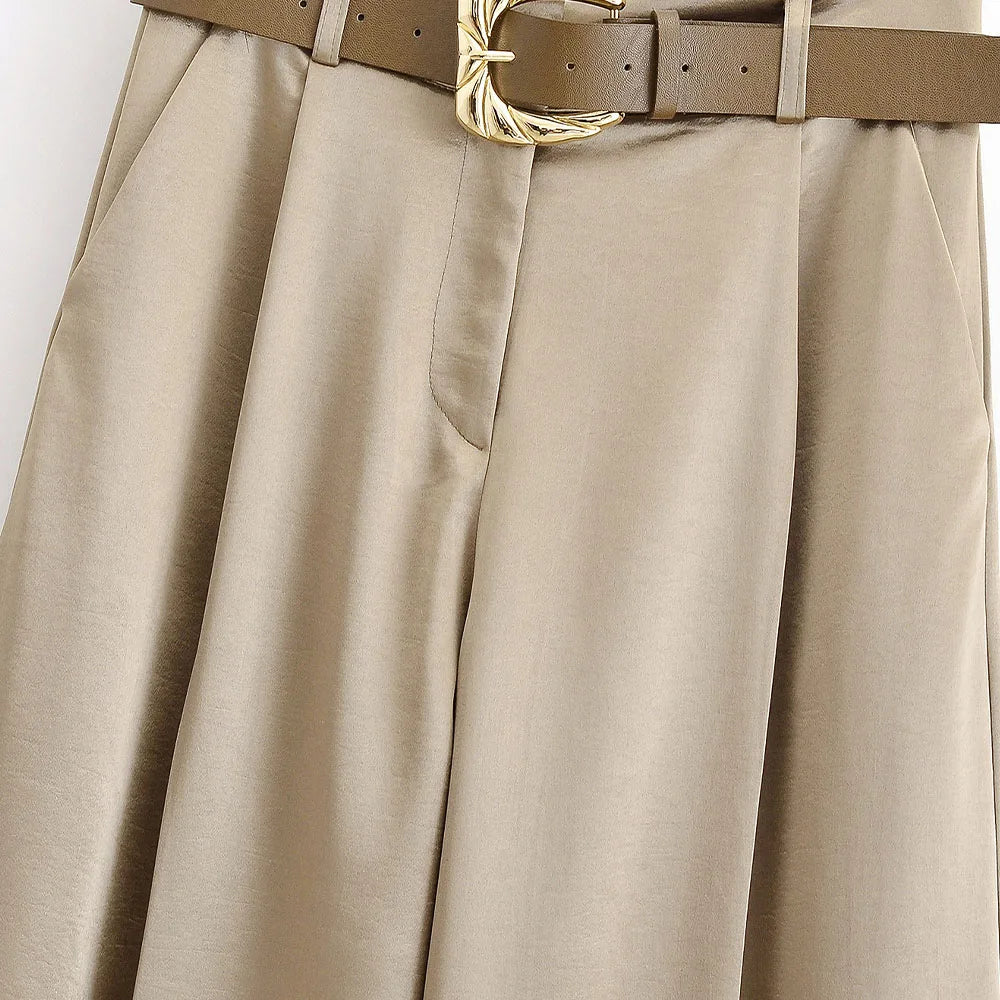 Women's High Waist Wide Leg Pants