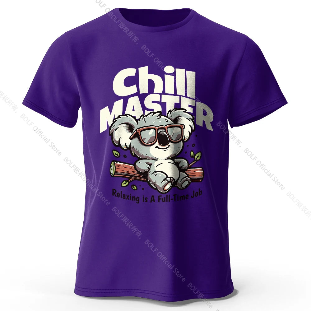 Whimsical Hand-painted Animal T-shirt 100% Cotton - Cute Cartoon Style Comfortable Wear for Kids & Adults