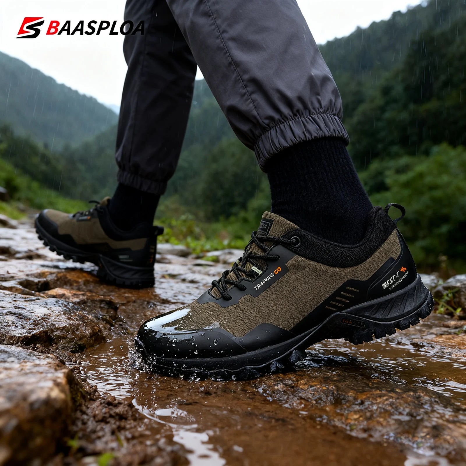 Men Hiking Shoes New Outdoor Climbing Waterproof Casual Shoes ﻿