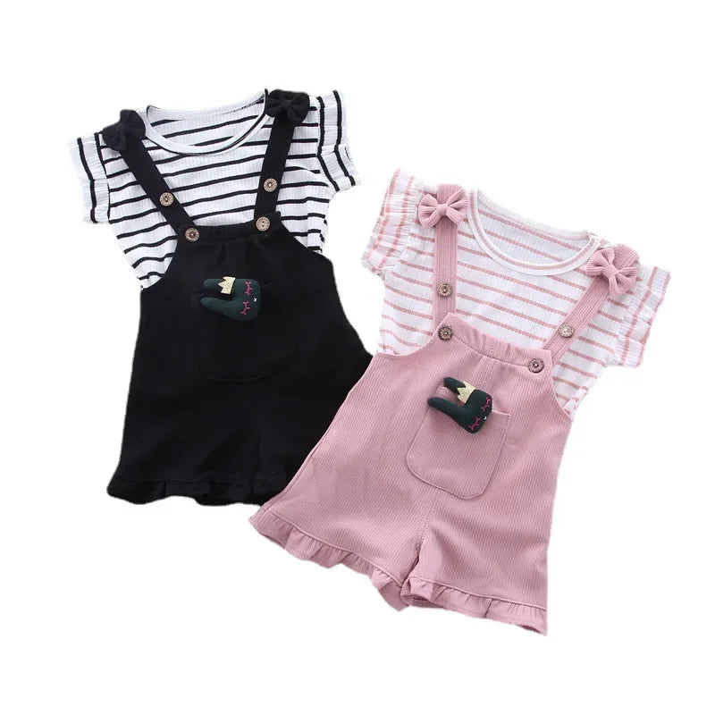 Cute Toddler Baby Girl T-shirt+ Shorts