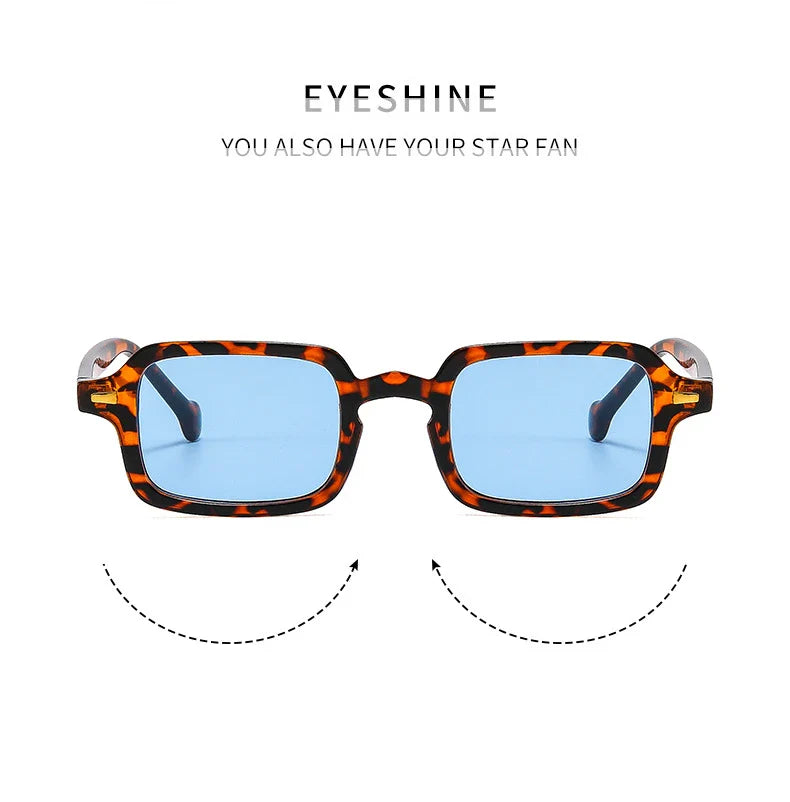 Fashion Luxurious Rectangle Sunglasses Women Oval Vintage Brand Designer Square Sun Glasses Men Shades Female Eyewear Anti-glare