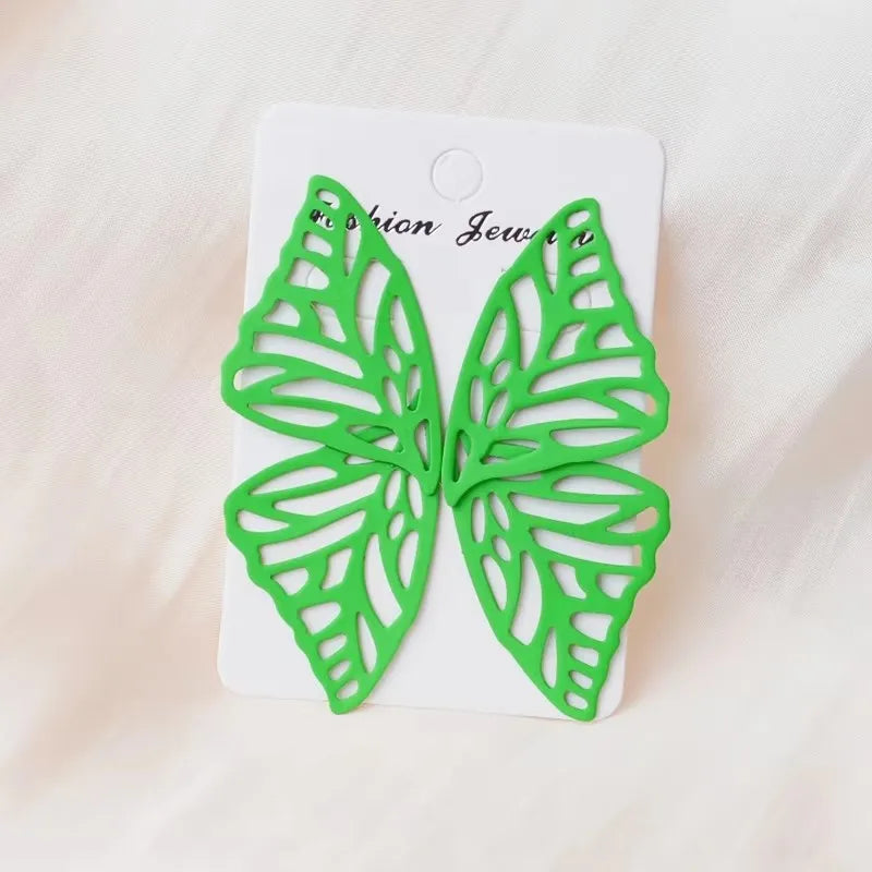 Green Color Crystal Dangle Earrings for Women