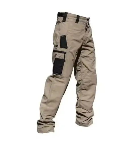 Man Multi-pocket Straight Cargo Trousers