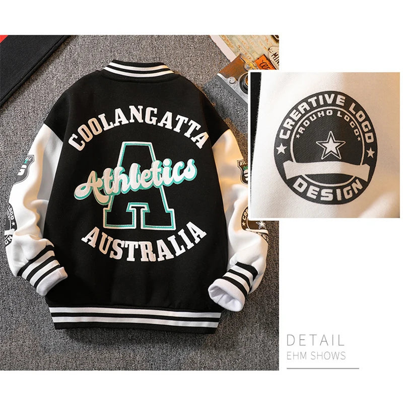 Boys Baseball Jackets For Kids