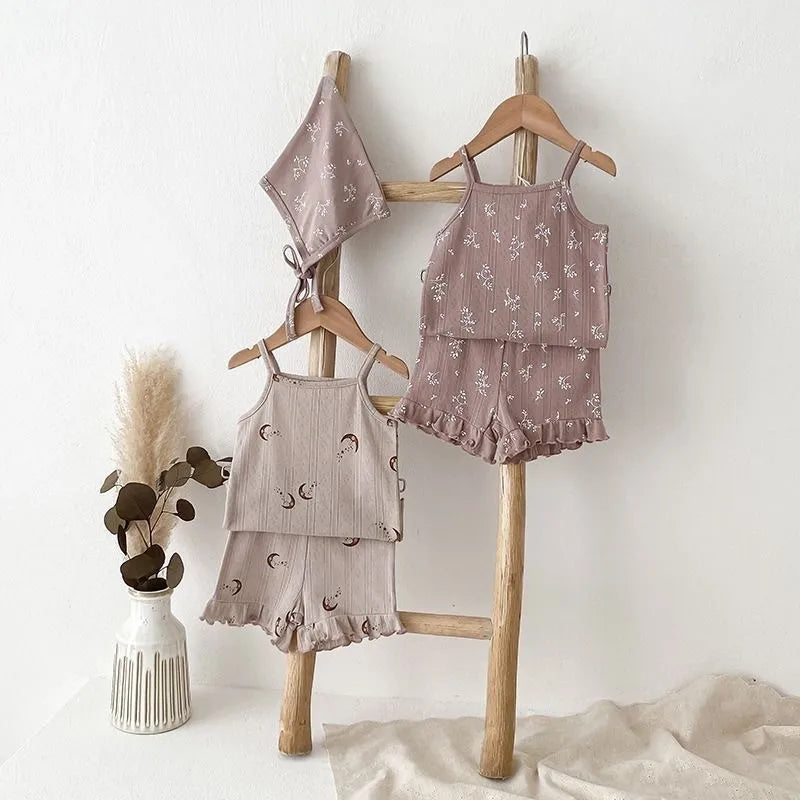 Baby Girl Floral Print Clothes Set