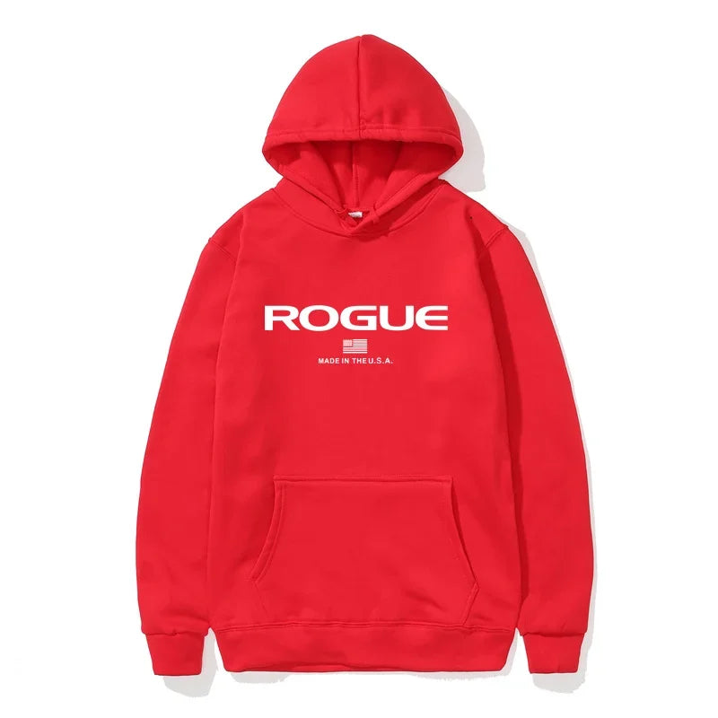 2025 Hoodie New Men's Sports Brand Rogue Fitnes Hooded Sweater Sports Cotton Fleece Men Pullovers Hip Hop Sweatshirt hombre ropa