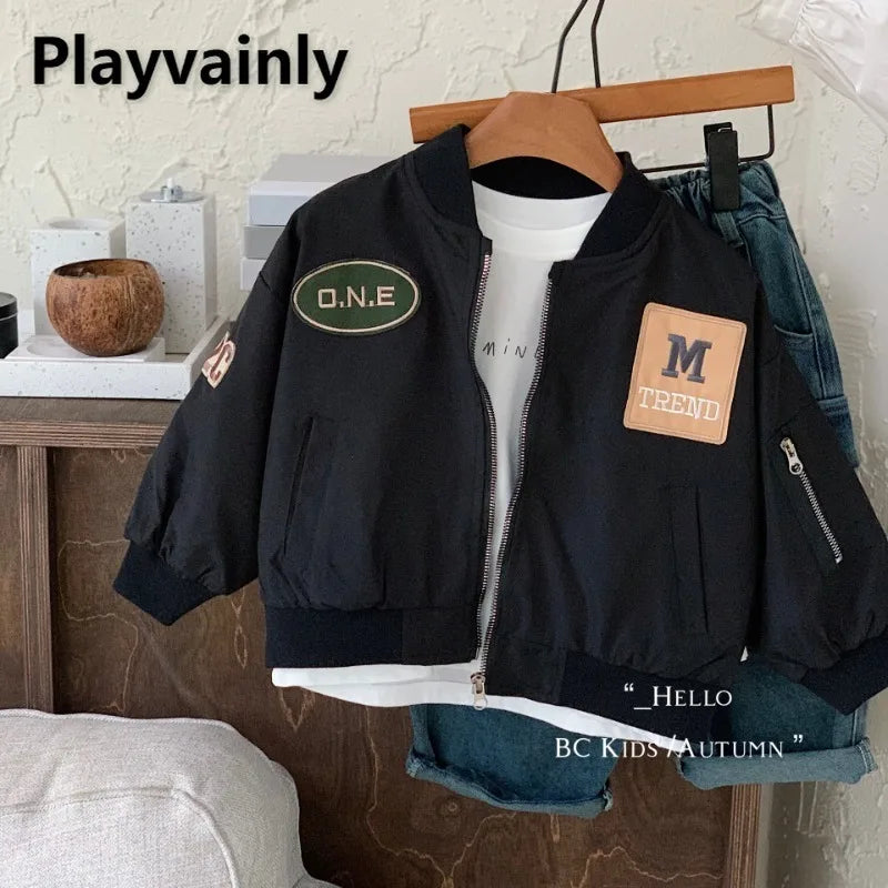 Child Fashion Baseball Coat