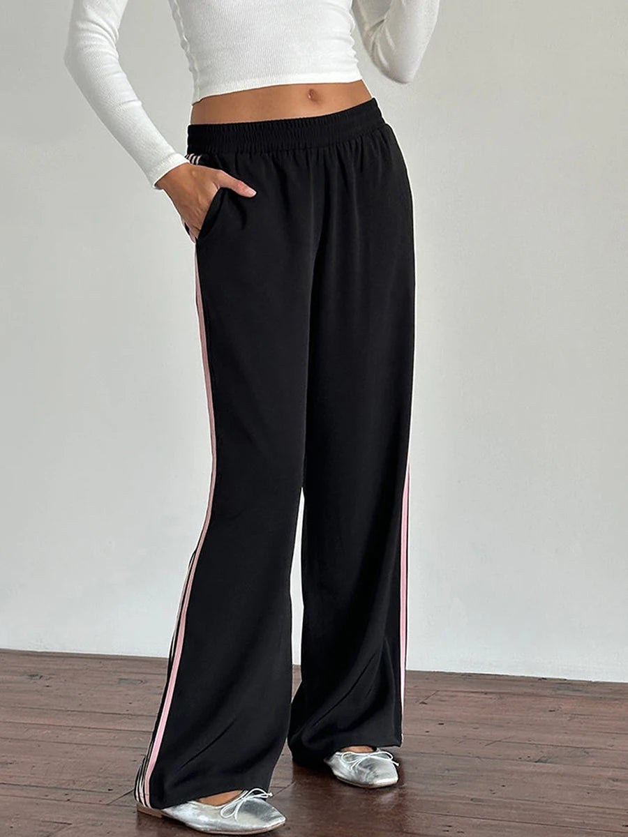 Women s High Waisted Striped Pants