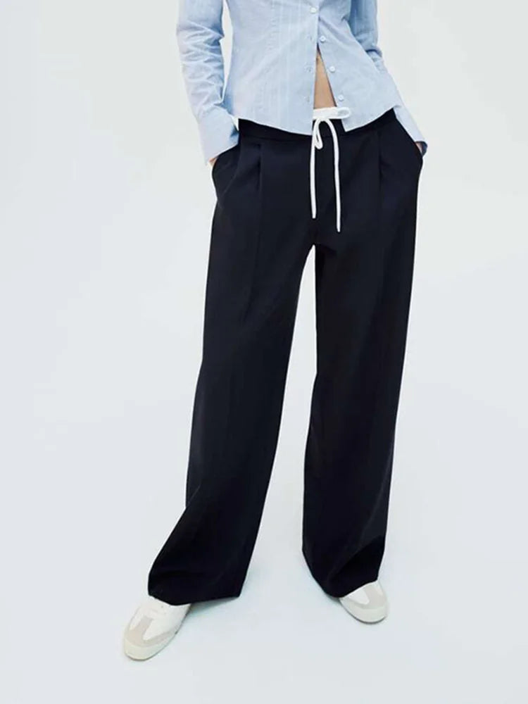 Women Fashion Vintage Straight Pants