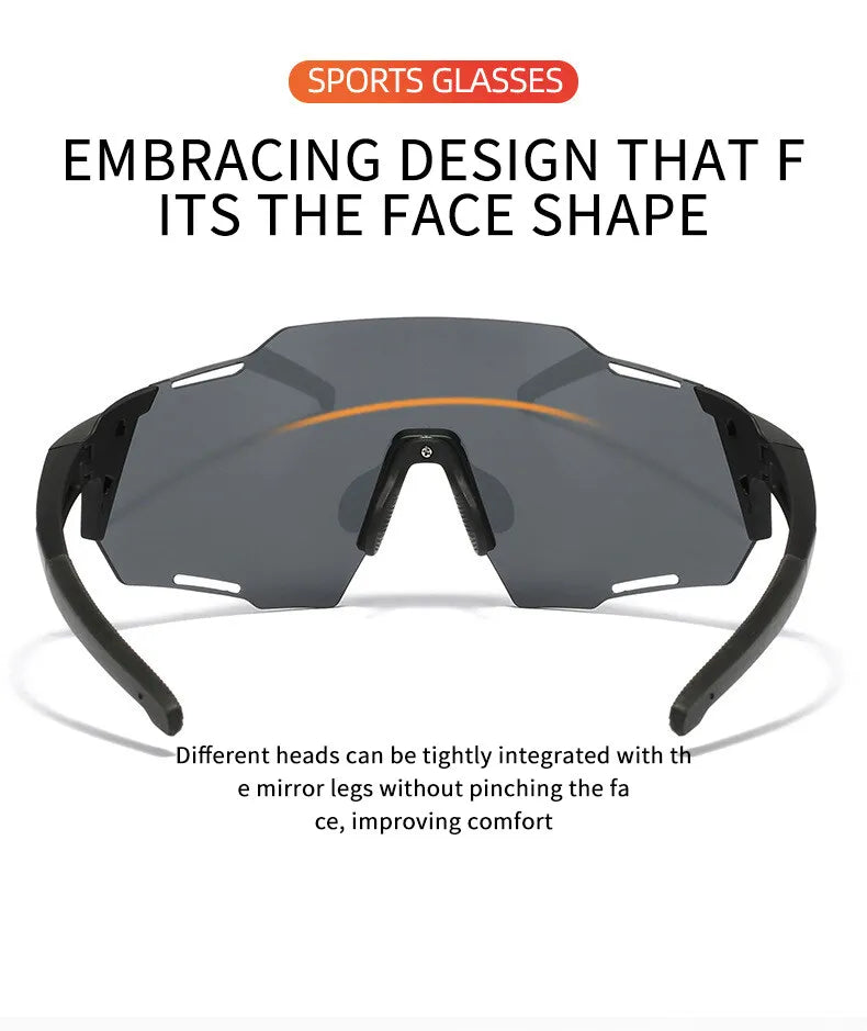 Cycling Sunglasses Unisex UV400 Cycling Shades fit for Running Hiking Windproof eyeswear Outdoor glasses