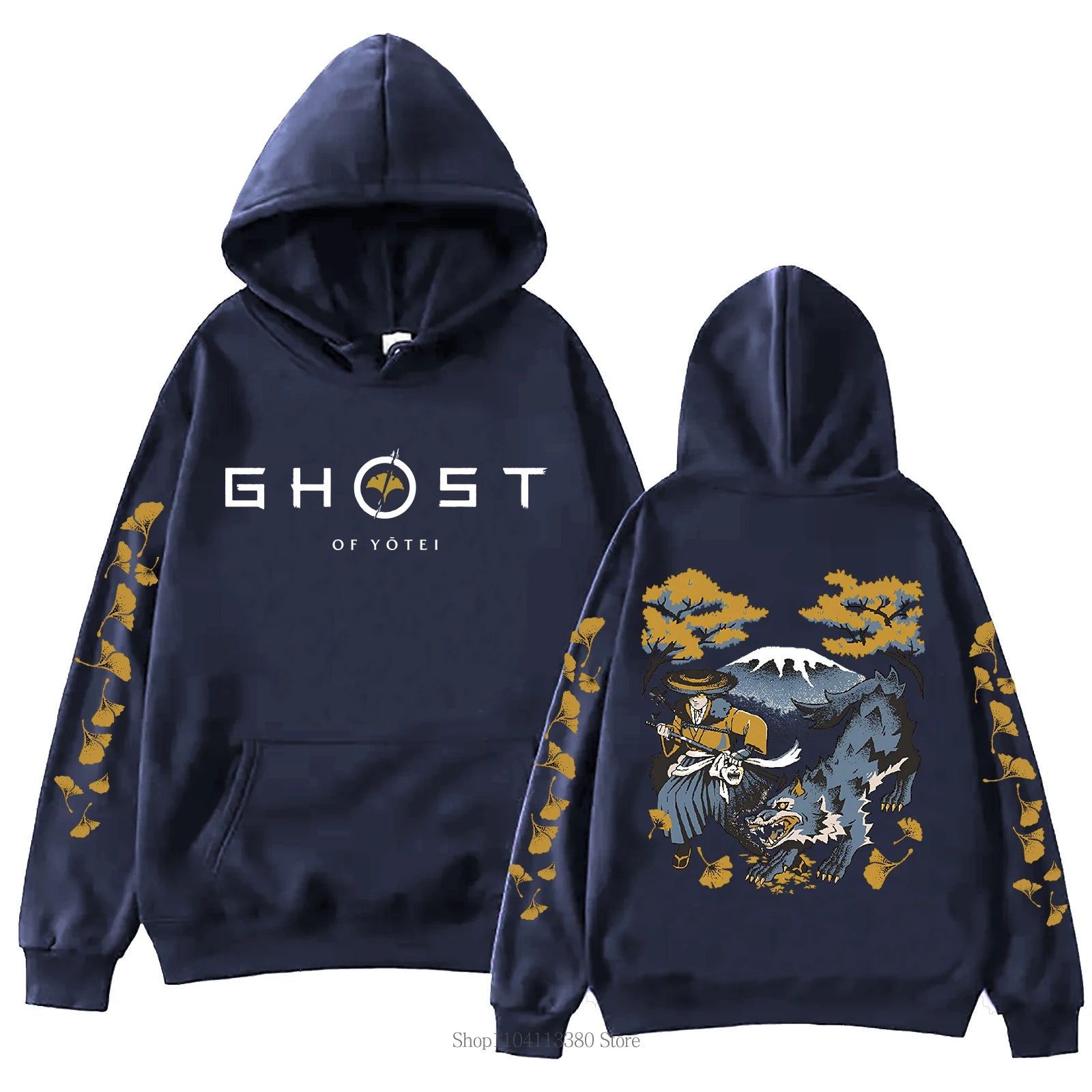 New Ghost Graphic Hoodie Autumn Winter Men Women Harajuku Casual Fashion Arcane Vintage Y2K Fleece Long Sleeve Tops Pullover