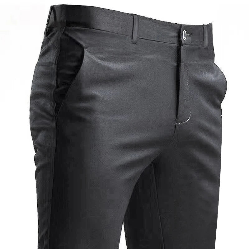 Men's Suit Pants Stretch Smart Casual Trousers
