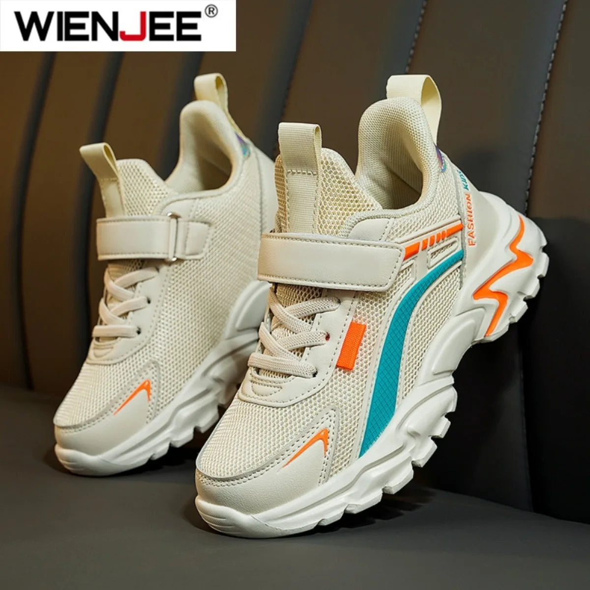 Lightweight Children's Black Sneakers Breathable Mesh for Boys Casual Walking Shoes Non-slip Kid Girls' School Running Shoes