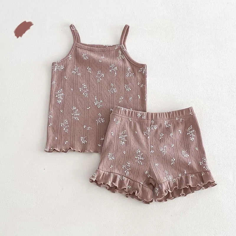 Baby Girl Floral Print Clothes Set