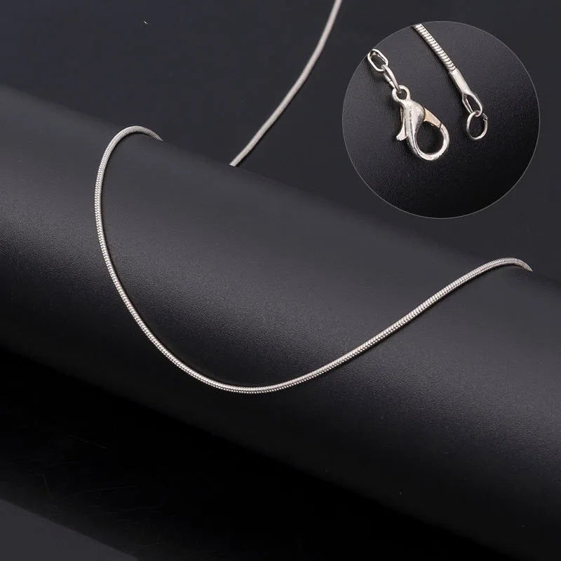 Vintage Gold Color Stainless Steel Snake Chain Necklace For Women