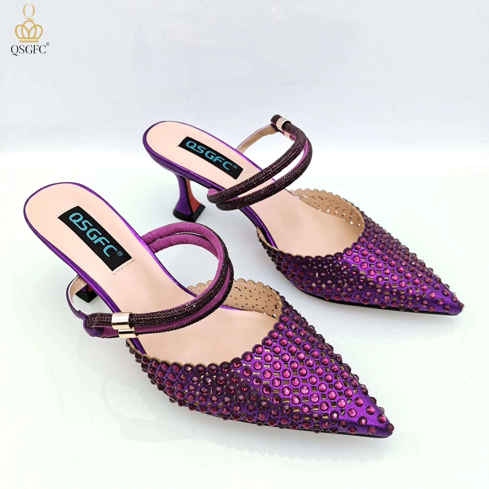 Shoes And Shoulder Bags High-Heeled Shoes And matching Envelope Bag