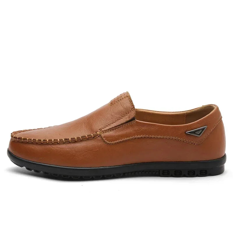 Men Dress Shoes Natural Leather Men's Brand Shoes Sale Formal Shoe Men's Cowhide Italian Genuine Leather Loafers Footwear Casual