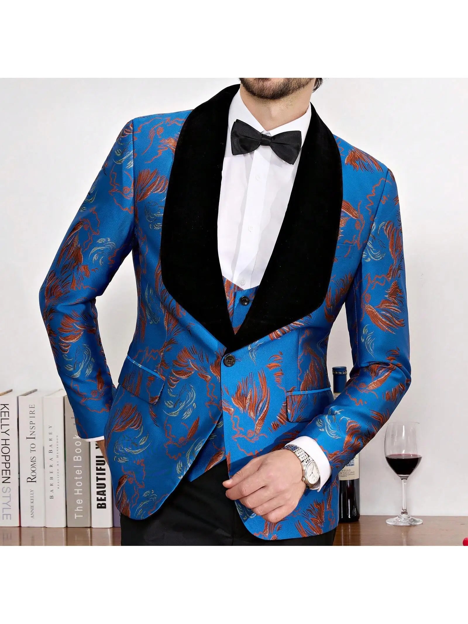 Tuxedo Suits for Men 3 Piece Regular Suit