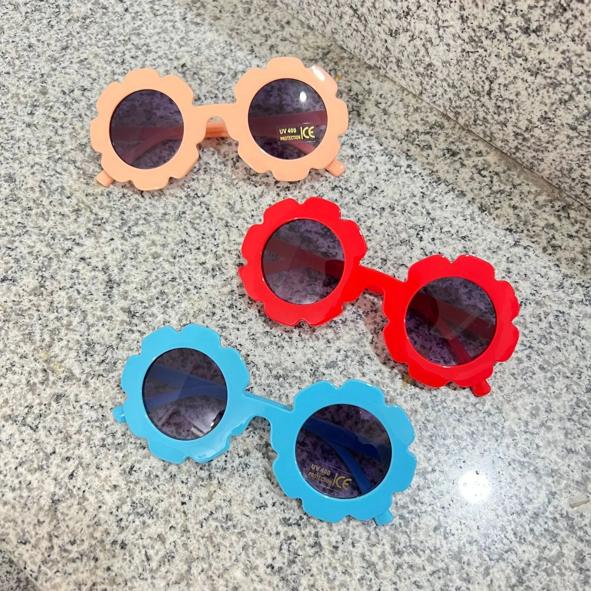 2023 new cute children's frosted glasses  color series baby sunglasses