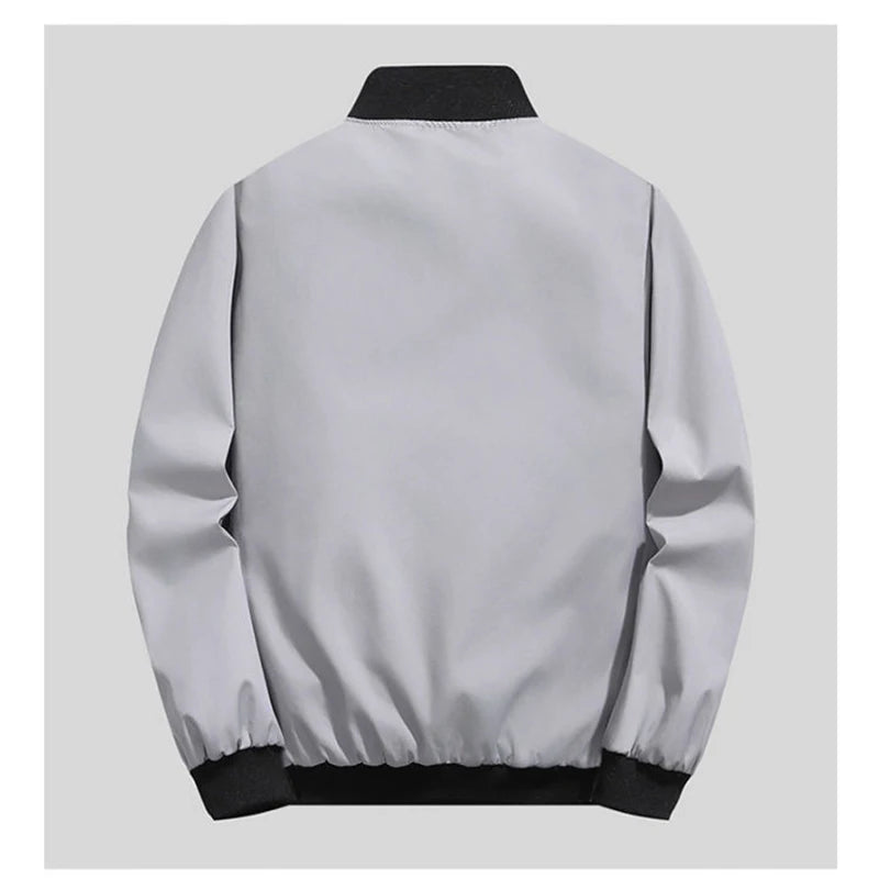 Man Leisure Jacket New Spring Autumn Solid Color And Comfortable Zipper Style Fashion Windproof Jacket