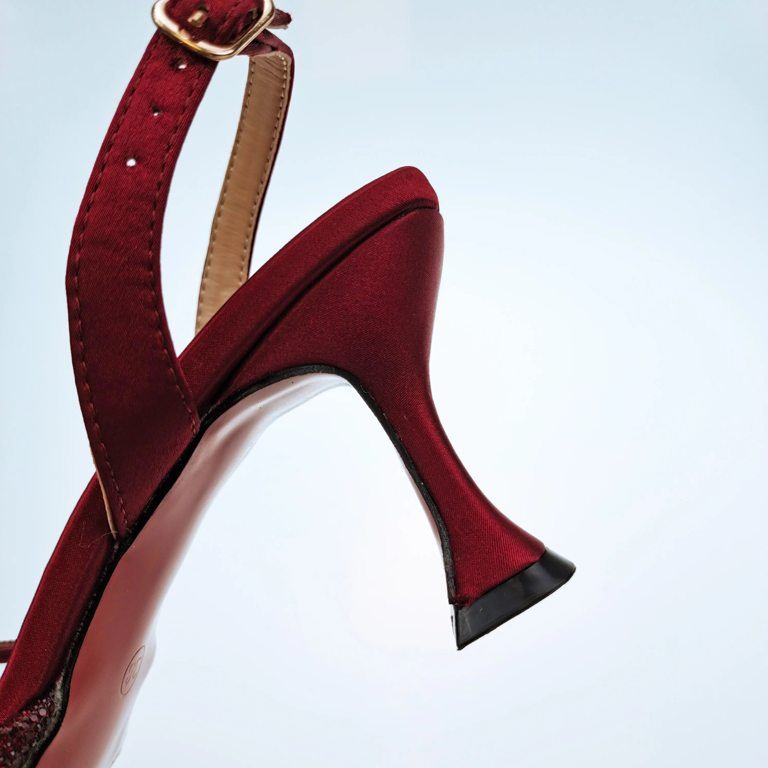 Women's Fashion Crystal Square Button Pointed High Heels