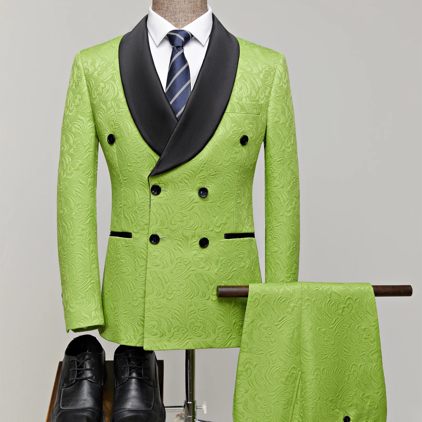 Men's 2 Piece Slim Fit Floral Tuxedo Suit