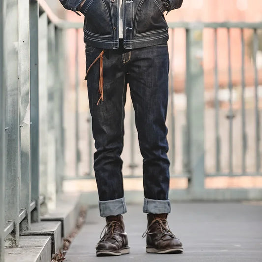 Men's Classic 14OZ Raw Selvage Denim Jeans