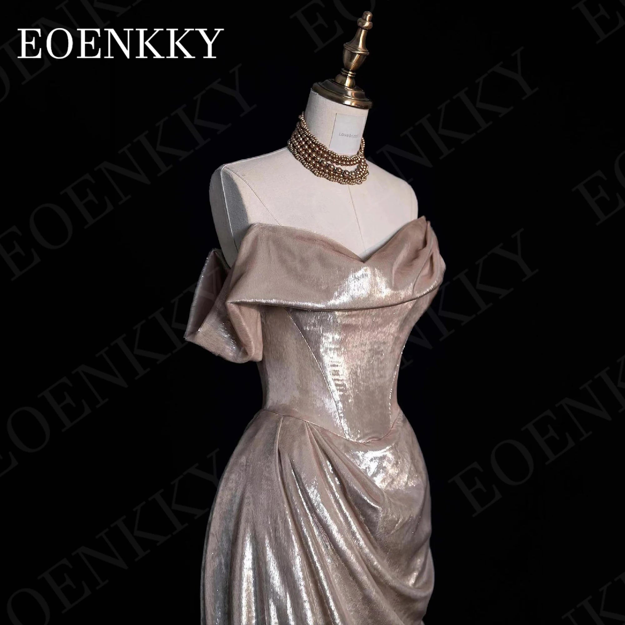Saudi Arabia Off Shoulder Evening Dress Women Elegant Off The Shoulder