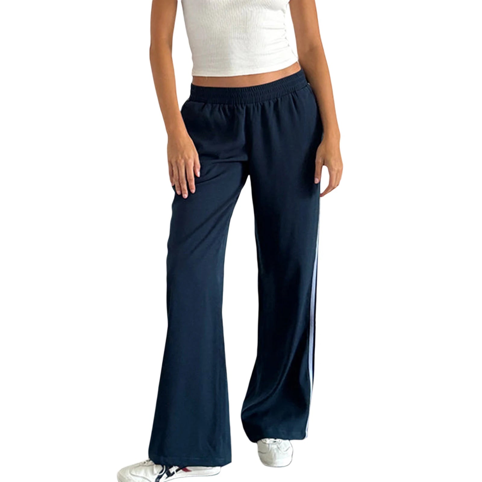 Women s High Waisted Striped Pants