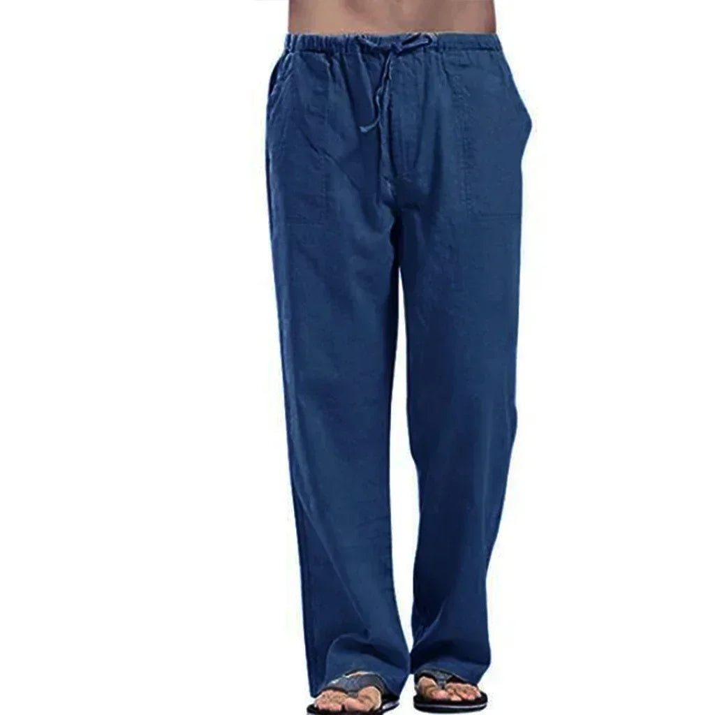 Men's Cargo Trousers Linen Pants
