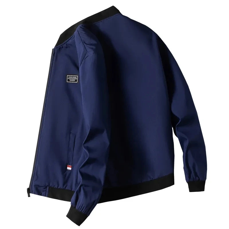 Man Leisure Jacket New Spring Autumn Solid Color And Comfortable Zipper Style Fashion Windproof Jacket