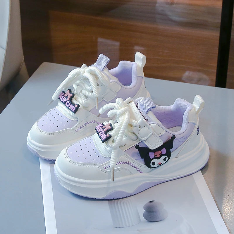 Kuromi Sanrio Kids Skate Shoes Cosplay Girl Casual Comfortable Breathable Sports Fashion Children Cartoon Shoes Autumn Winter