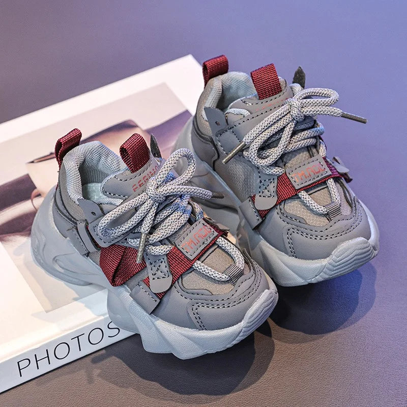 2025 New Kids Shoes Chunky Sneakers Boys Girls Platform Casual Sports Shoes For Children Unisex Toddler Shoes Fall Autumn