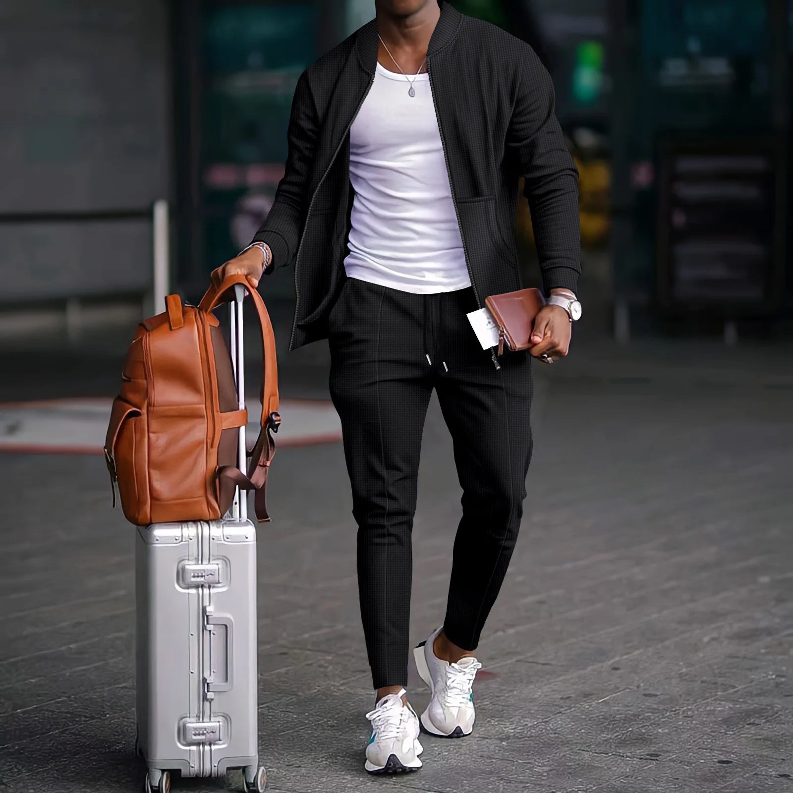 Men's casual blazer suit