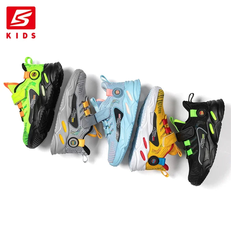 Baasploa Children Casual Sneakers Boys Fashion Girls Led Light Luminous Shoes Mesh Breathable Child Sports Shoe Walking Shoes