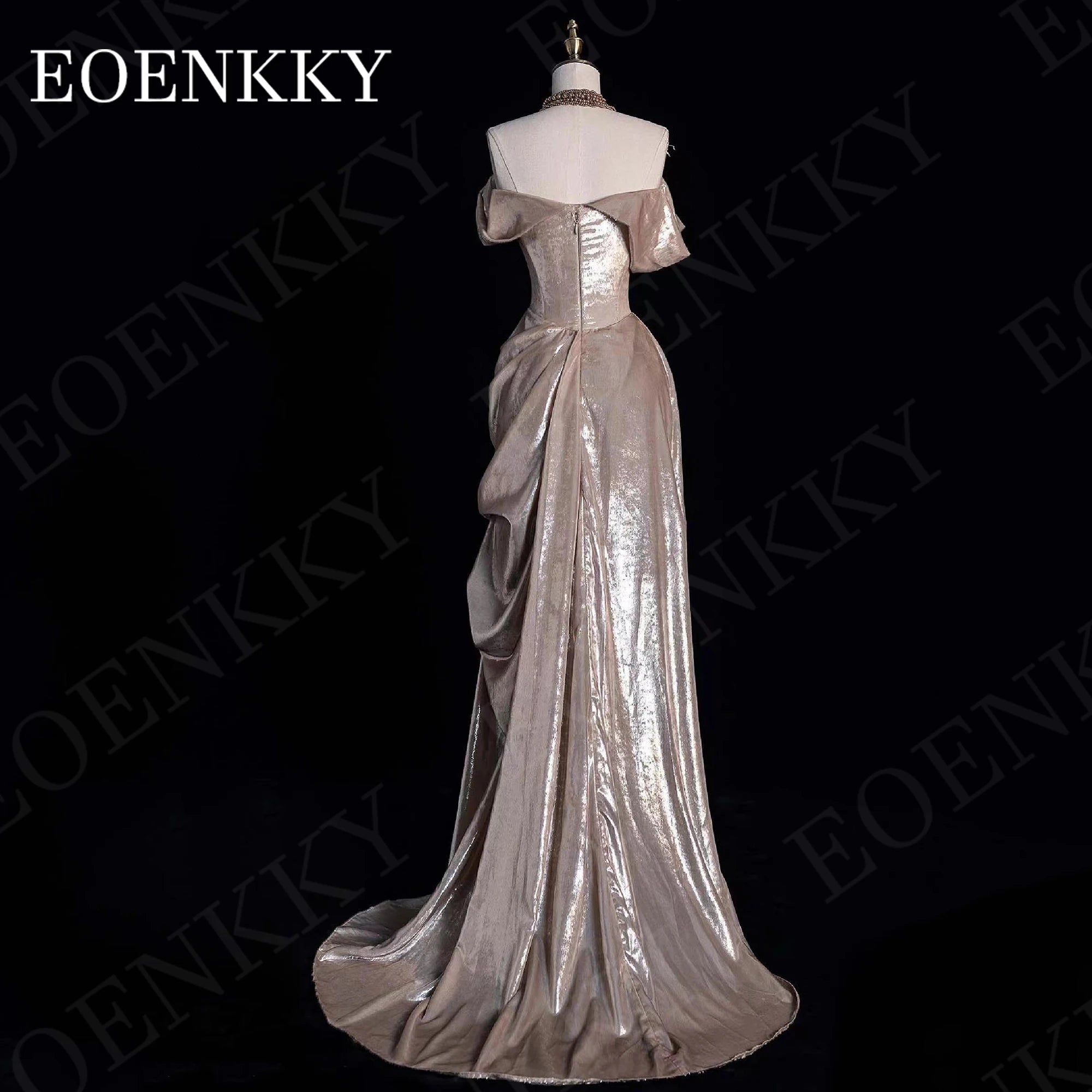 Saudi Arabia Off Shoulder Evening Dress Women Elegant Off The Shoulder