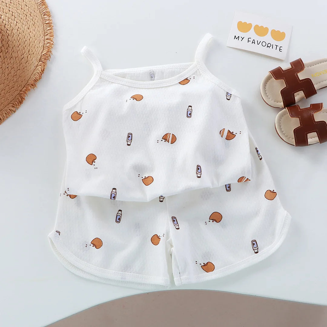 Baby Sleeveless Tops Shorts
