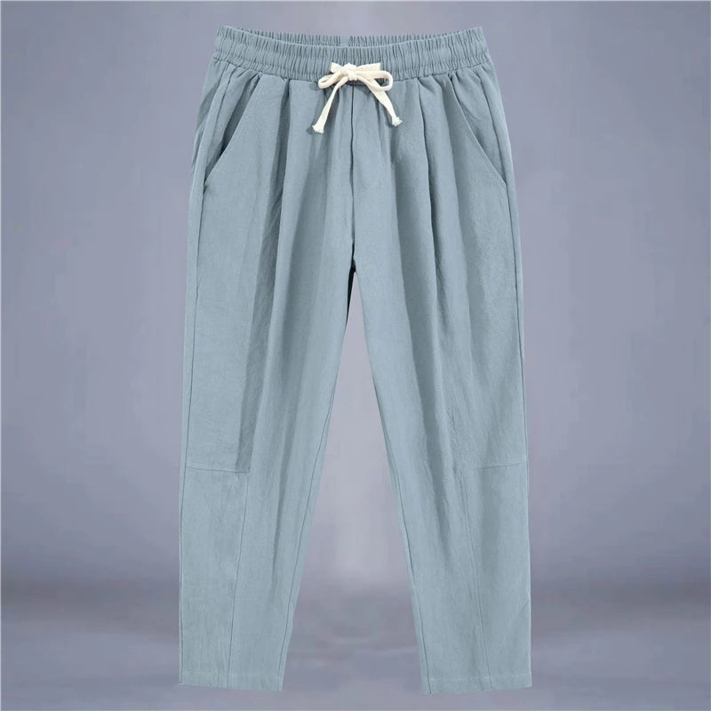 Men's Trousers Cotton Linen Fashion Casual Pants