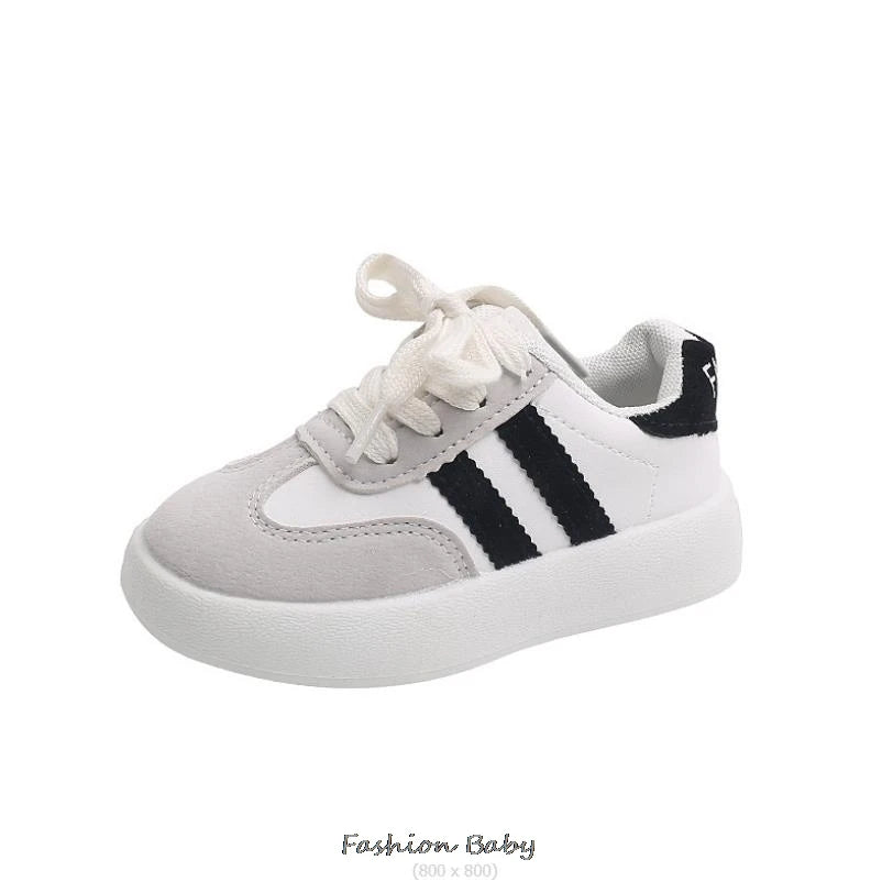 Children's Sneakers Kids Fashion Design White Non-slip Casual Shoes Boys Girls Hook Breathable Sneakers Toddler Outdoor Shoes