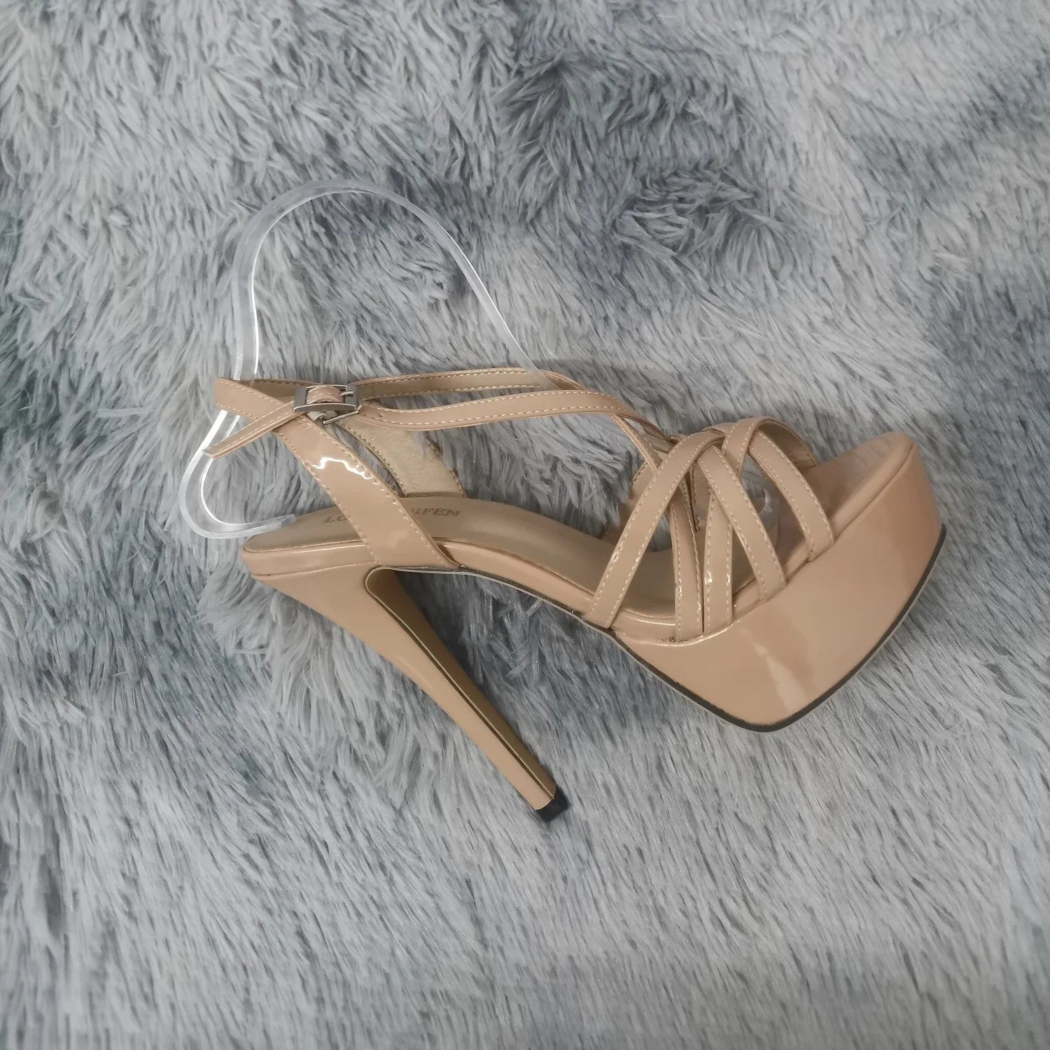 Women Sandals Super Sexy Platform High Heels Ankle Strap Sandals