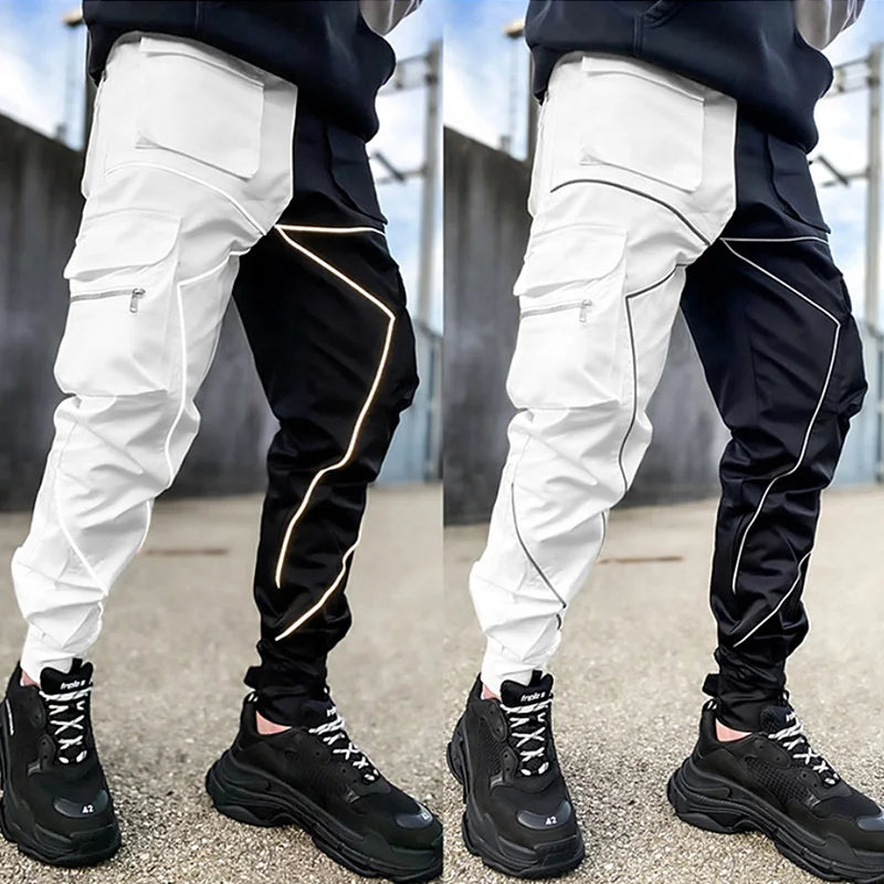 Mens Gym Jogging Cargo Pants Sweatpants Fitness Loose Trousers