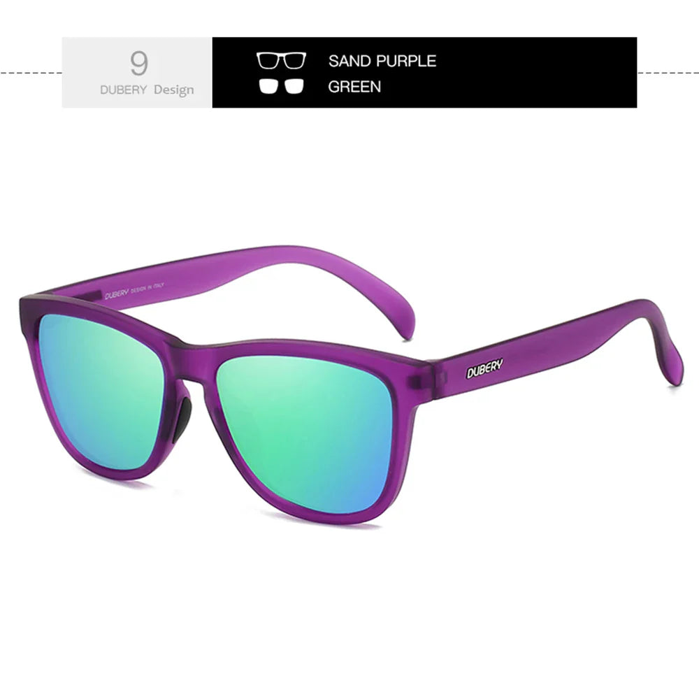 DUBERY Full Rim Polarized Sunglasses For Men And Women 28 Colors Model 550