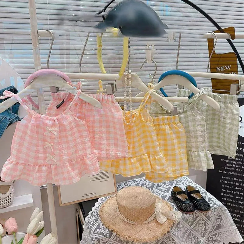 Girls Kids Sling+Shorts Set