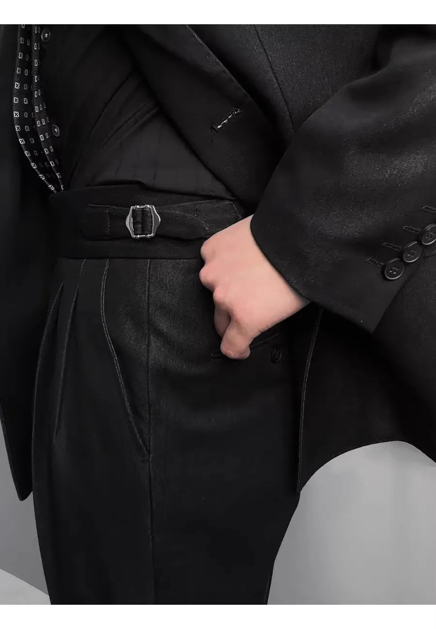 High-end Black Men's 2-piece Suit