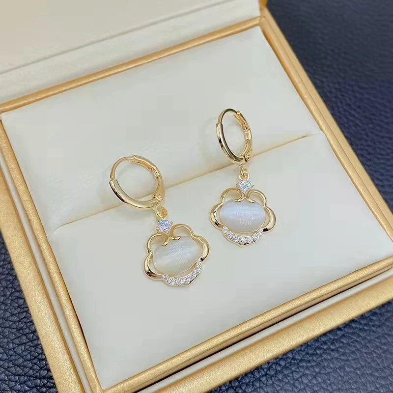 Luxury Zircon Water Drop Earrings for Women