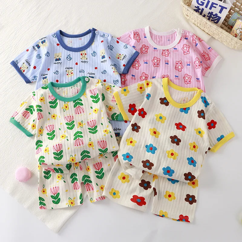 Children Print Short Sleeve T-Shirt