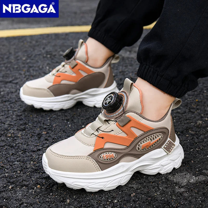 Children's Boys Running Shoes Lightweight Breathable Sports Sneakers for School Fashion Casual Walking Anti-Slip