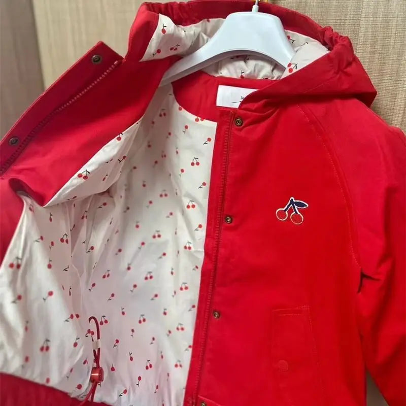 Red Cherry Jacket For Teenager