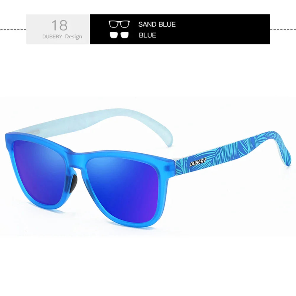 DUBERY Full Rim Polarized Sunglasses For Men And Women 28 Colors Model 550