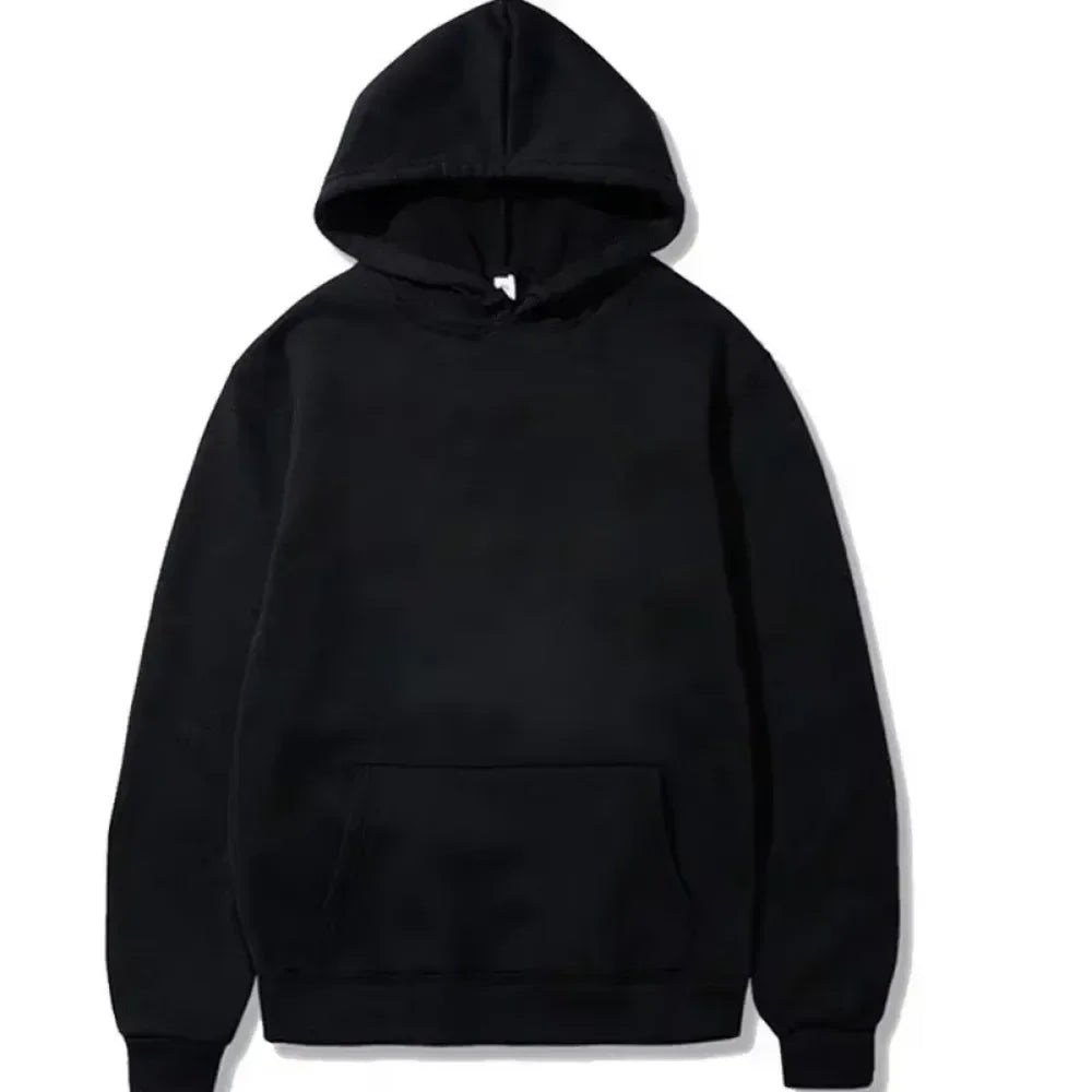 Spring Autumn Men Fashion Hoodie MONKEY D LUFFY Clothing Casual Hooded Solid Color Streetwear Male Cartoon One Piece Pullover